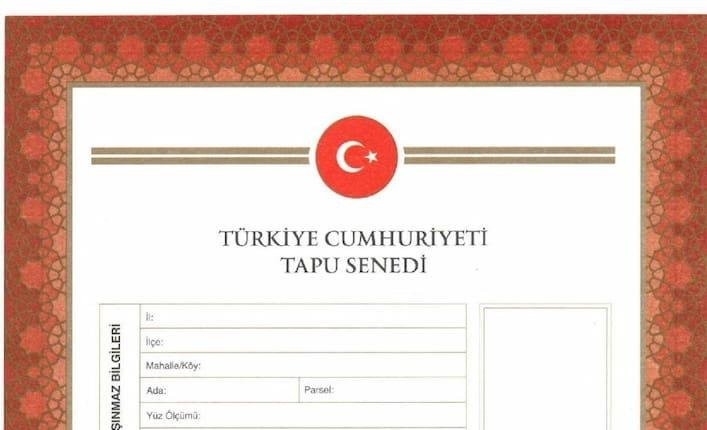 Upper section of a Turkish title deed reviewed for citizenship by investment